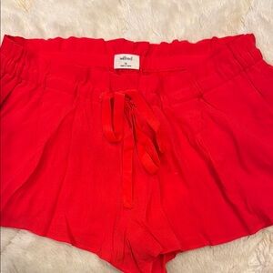 Wilfred Red High Waist Casual Shorts